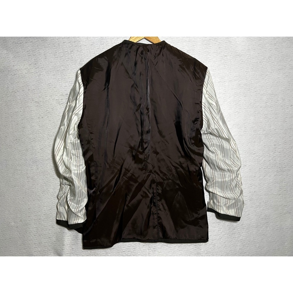 Lauren Ralph Lauren Men's 46R 100% Wool Coffee Brown Shepherd's Check Blazer - Picture 11 of 12
